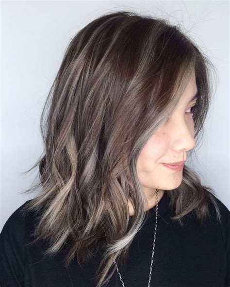 brown hair and highlights pictures|brown hair with silver highlights.